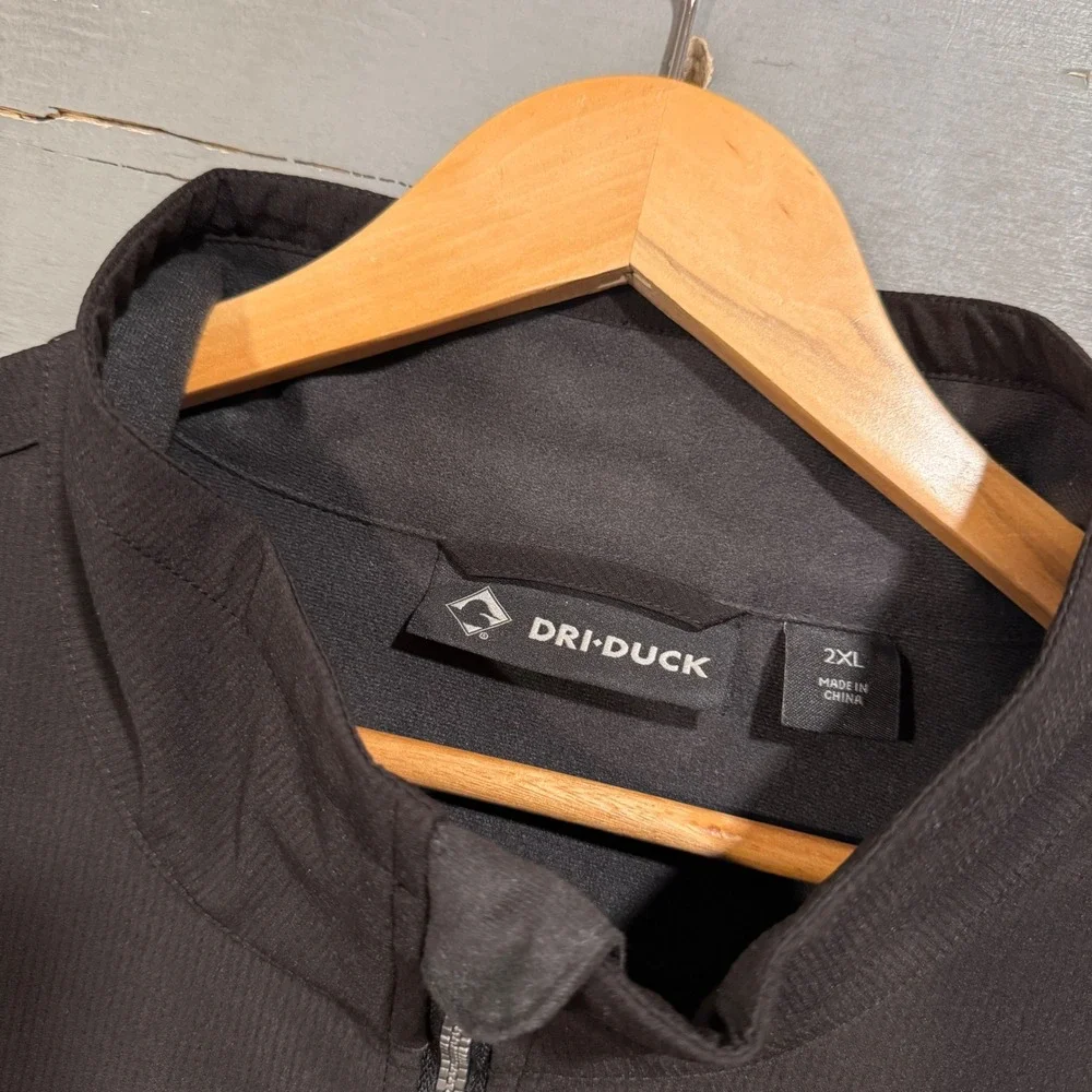 Dri‎ Duck Softshell Tech Jacket Black Full Zip Utility Workwear 2XL